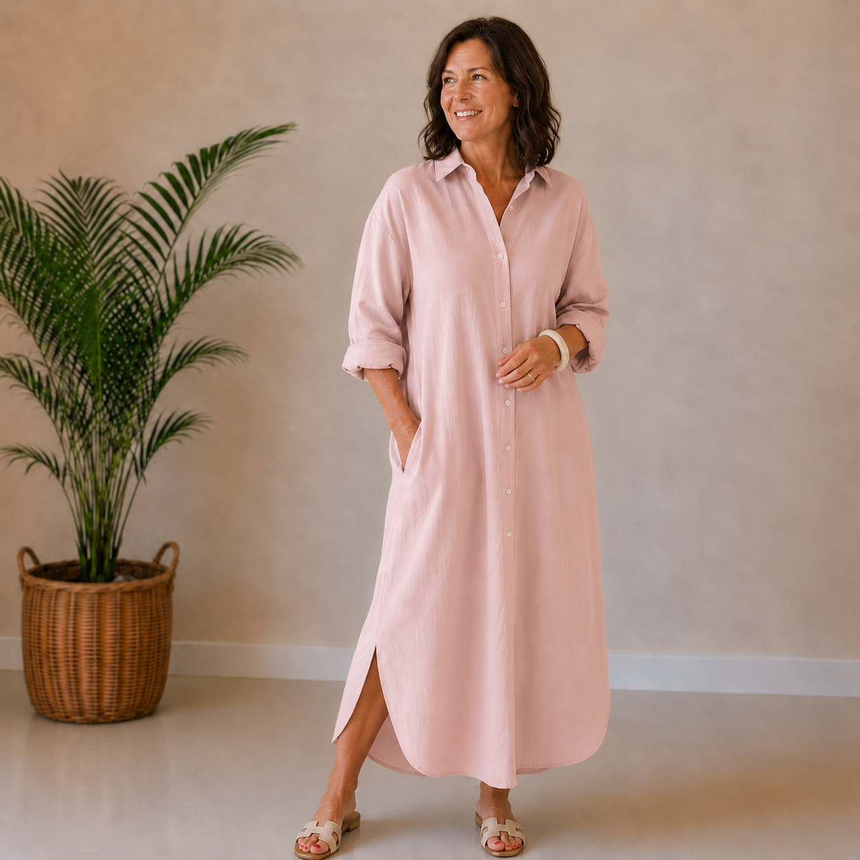 Summer | Breezy Button Shirt Dress
