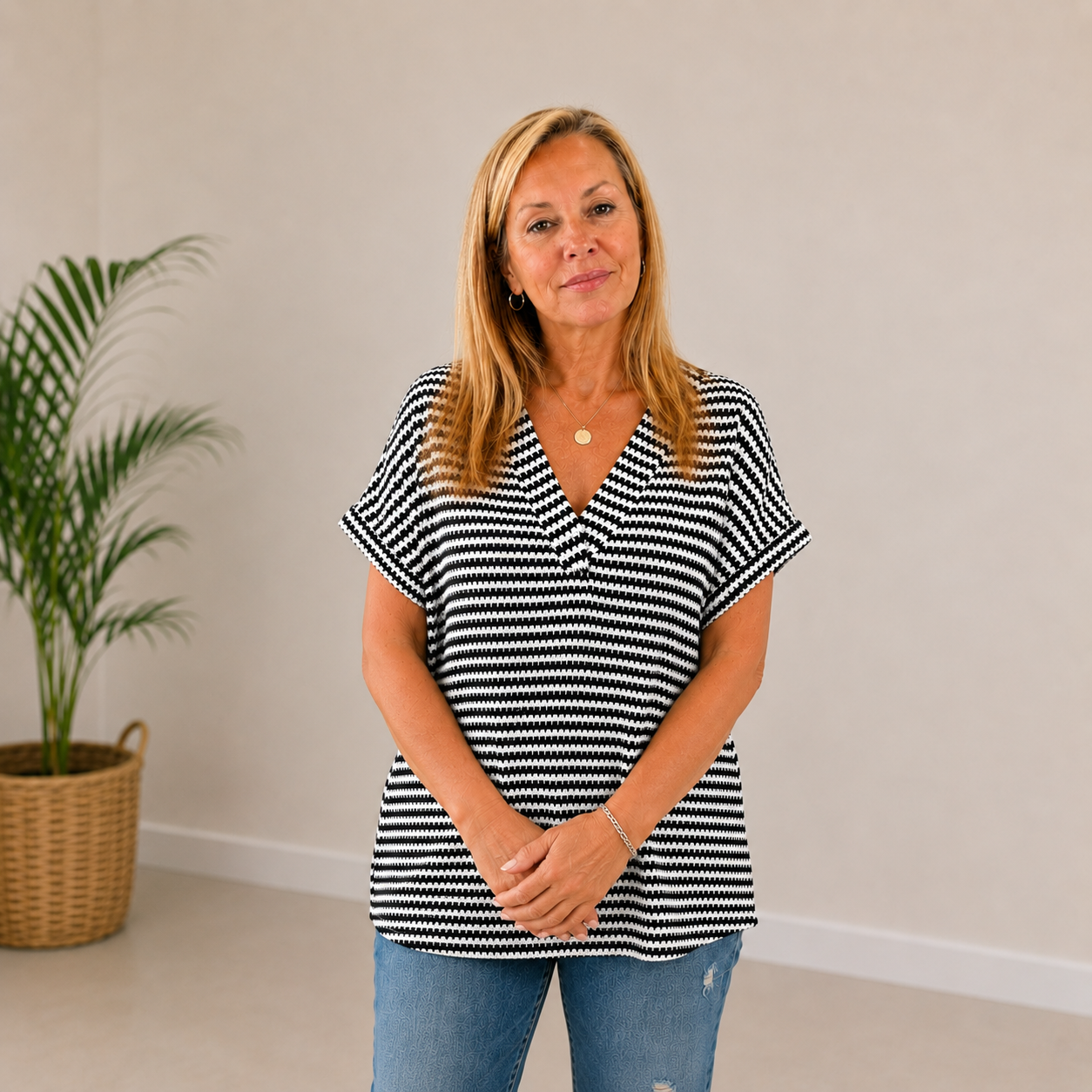 Mara | Relaxed Fit Stripe Top