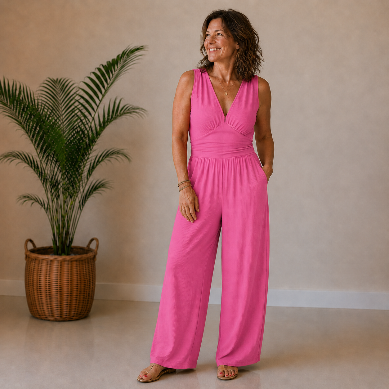 Charity | No-Cling Soft Stretch Jumpsuit