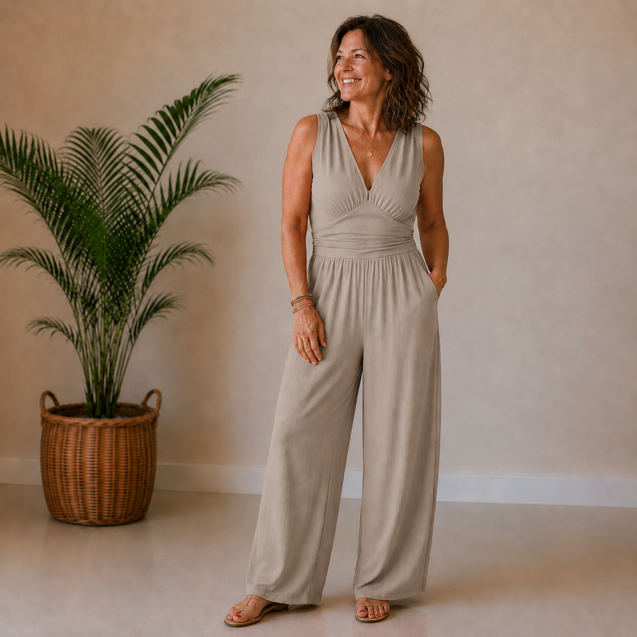 Charity | No-Cling Soft Stretch Jumpsuit