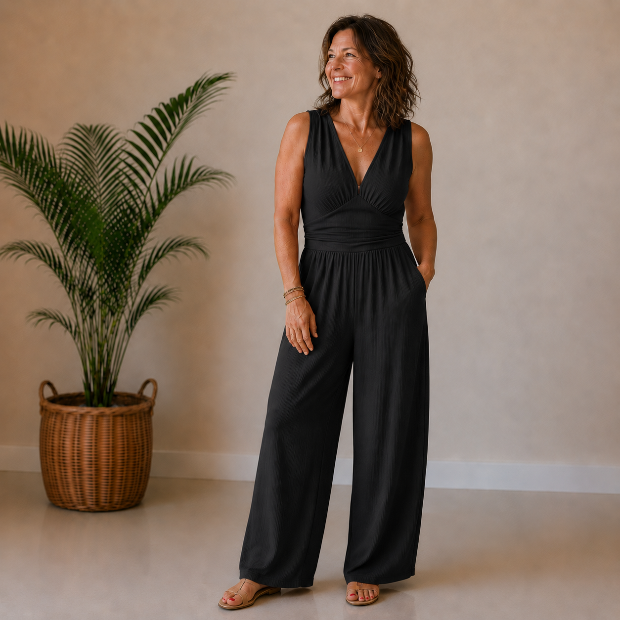 Charity | No-Cling Soft Stretch Jumpsuit