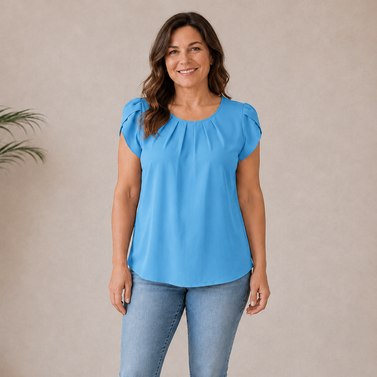 Lauren | Soft Pleat Top