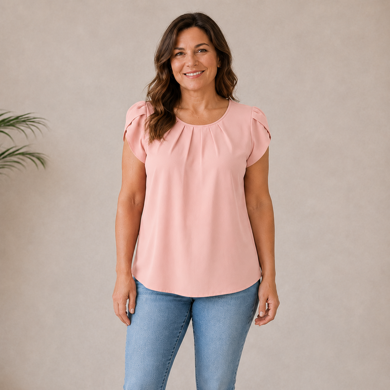 Lauren | Soft Pleat Top