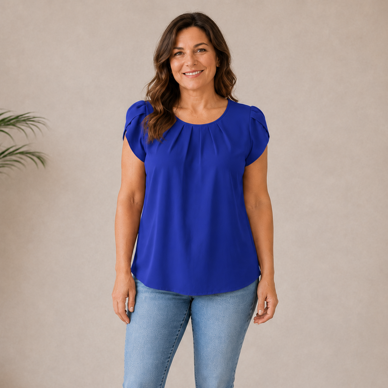 Lauren | Soft Pleat Top