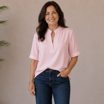 Nina | Elegant V-Neck Blouse