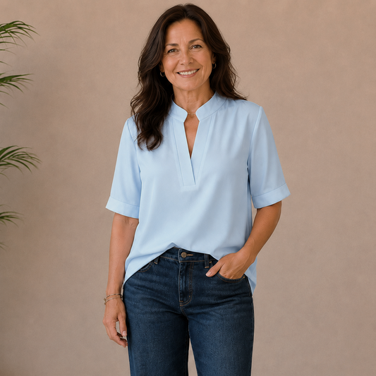 Nina | Elegant V-Neck Blouse