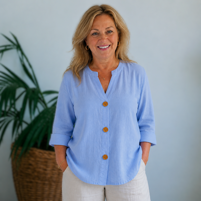 Nora | Relaxed V-Neck Blouse