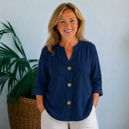 Nora | Relaxed V-Neck Blouse