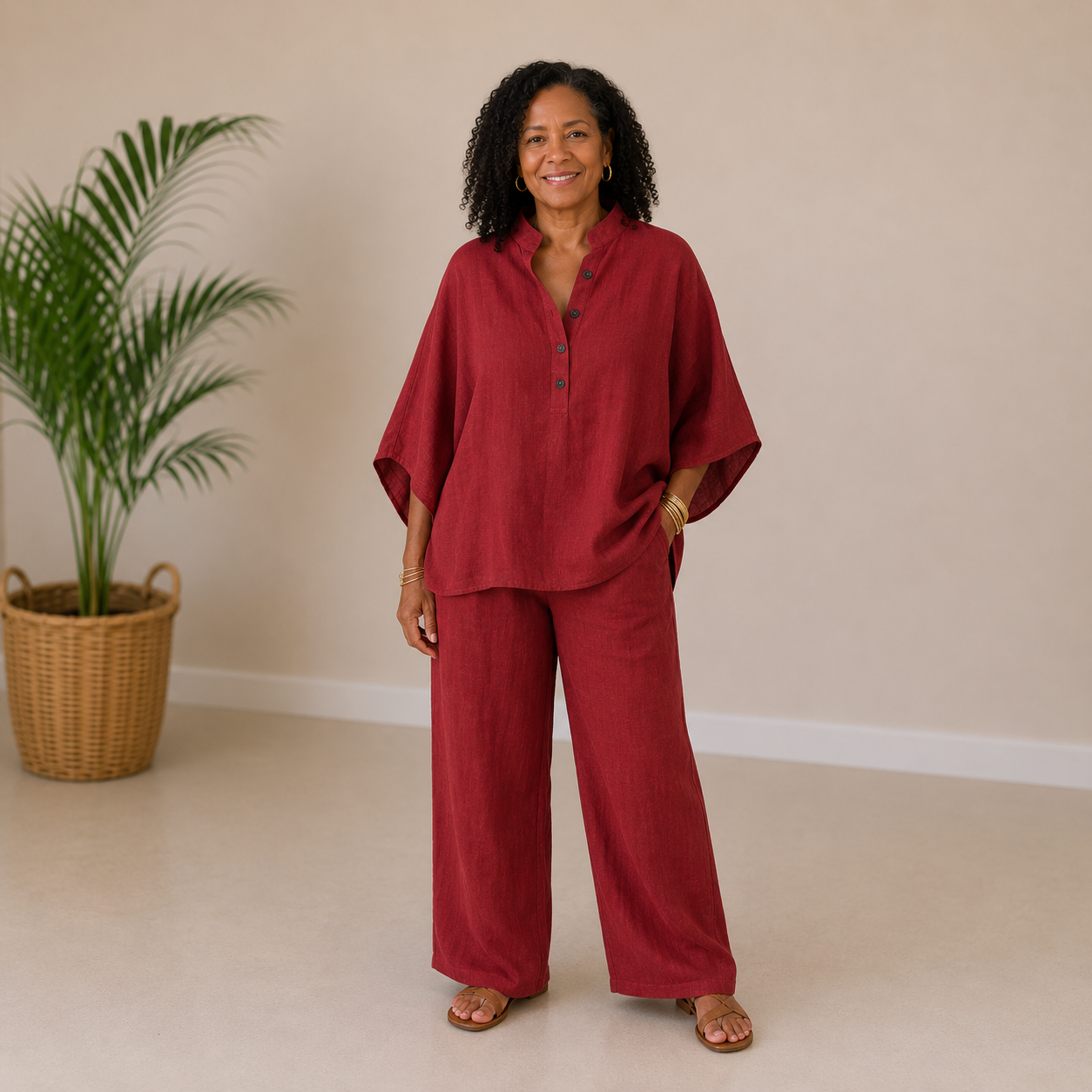 Amara | Linen Lounge Set