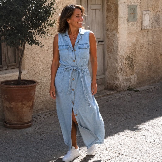 Evelyn | The Denim Dress That Fits Your Way