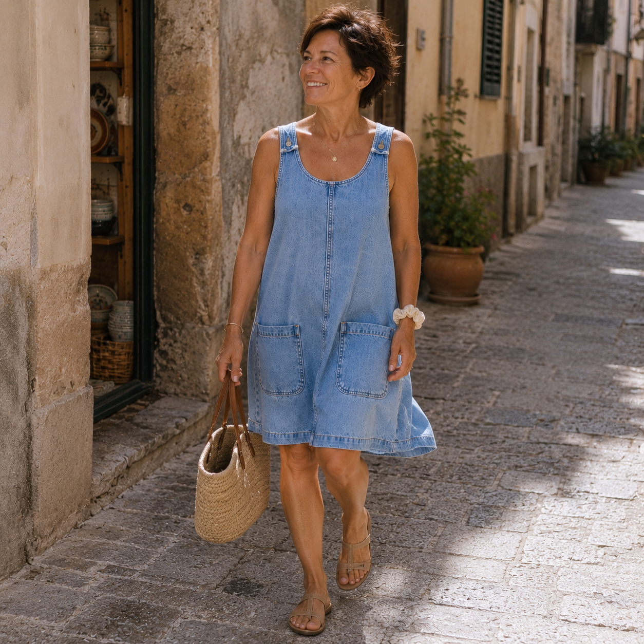 Brooke | Denim Pocket Dress