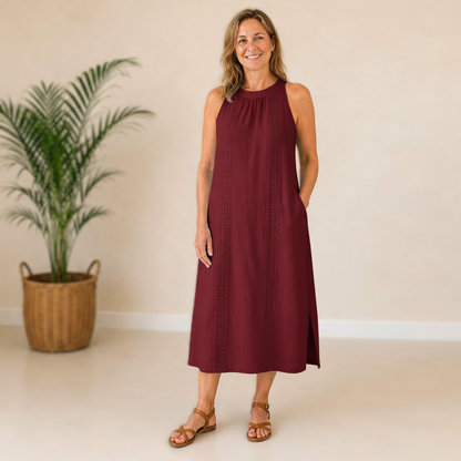 Audrey | Sleeveless Midi Dress