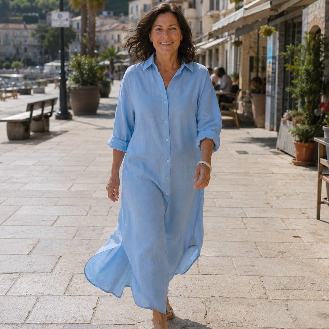 Summer | Breezy Button Shirt Dress